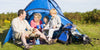 famille dans une tente