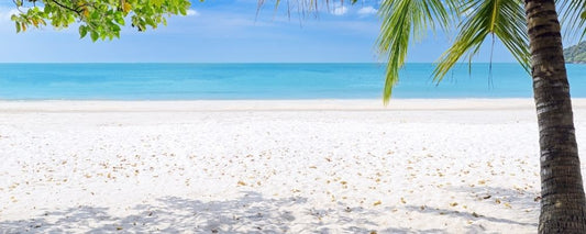 Où se trouvent les plages de sable blanc ?