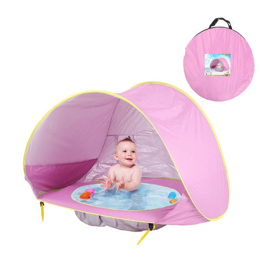 Tente de Plage Bébé Rose