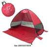 Tente de Plage Résistante à L'eau (Waterproof) Rouge XL