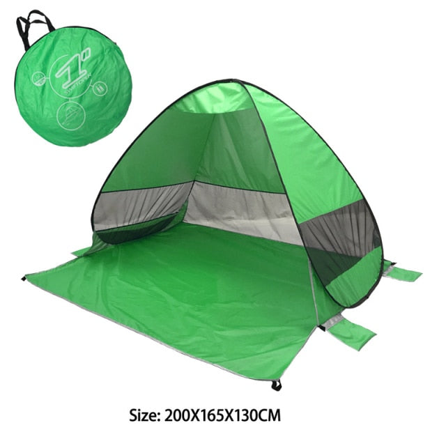 Tente de Plage Résistante à L'eau (Waterproof) Verte XL